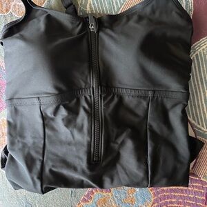Torrid Black Zip-Up One Piece